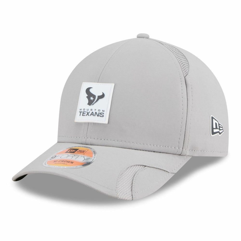 Houston Texans New Era 2025 Sideline M-Crown 9FORTY Adjustable Hat Gray - NFL