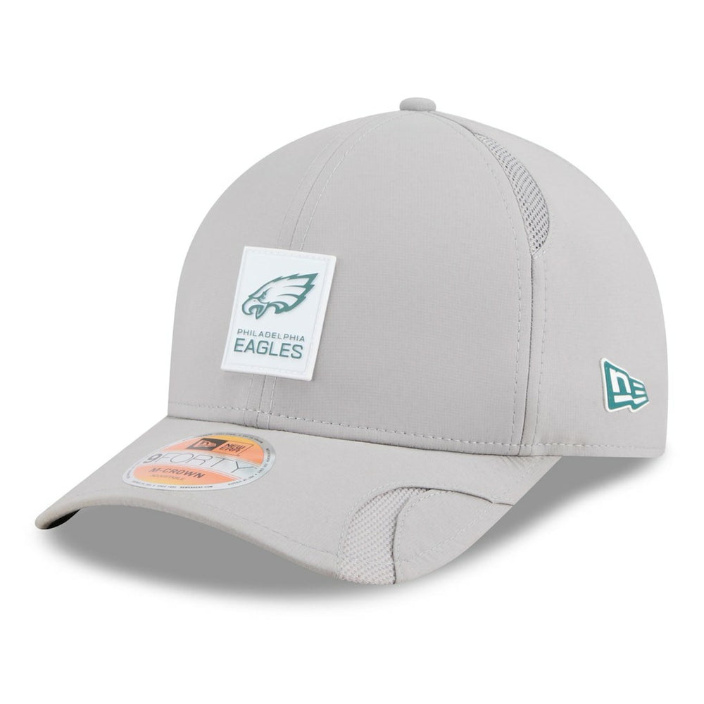 Philadelphia Eagles New Era 2025 Sideline M-Crown 9FORTY Adjustable Hat Gray - NFL
