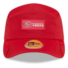 San Francisco 49ers New Era 2025 Sideline Runner Adjustable Hat Scarlet - NFL