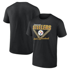 Pittsburgh Steelers Steel City Football T-Shirt Black - NFL