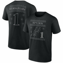 NBA - Victor Wembanyama San Antonio Spurs Ugly Sweater Name & Number T-Shirt - Black