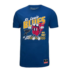 St. Louis Blues - Mitchell & Ness Local Food T-Shirt Blue