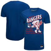 New York Rangers Mitchell & Ness Local Food T-Shirt Blue