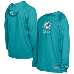 Miami Dolphins New Era Functional Fandom Hoodie Aqua - NFL