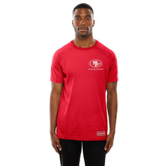 San Francisco 49ers New Era Functional Fandom Reflective T-Shirt Scarlet - NFL