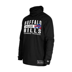 Buffalo Bills New Era Functional Fandom Balaclava Helmet Stripe Tri-Blend Hoodie Black - NFL