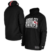 Kansas City Chiefs New Era Functional Fandom Balaclava Helmet Stripe Tri-Blend Hoodie Black - NFL