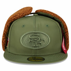 San Francisco 49ers New Era x Alpha Industries Dog Ears 59FIFTY Fitted Hat Olive - NFL