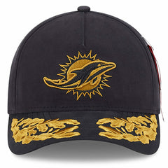 Miami Dolphins New Era x Alpha Industries A-Frame 9FORTY Adjustable Hat Black - NFL