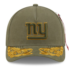 New York Giants New Era x Alpha Industries A-Frame 9FORTY Adjustable Hat Olive - NFL
