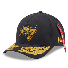 Tampa Bay Buccaneers New Era x Alpha Industries A-Frame 9FORTY Adjustable Hat Black - NFL