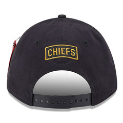 Kansas City Chiefs New Era x Alpha Industries A-Frame 9FORTY Adjustable Hat Black - NFL