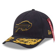 Buffalo Bills New Era x Alpha Industries A-Frame 9FORTY Adjustable Hat Black - NFL