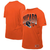 Chicago Bears New Era Combine Authentic Helmet T-Shirt Orange - NFL