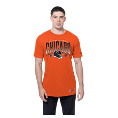 Chicago Bears New Era Combine Authentic Helmet T-Shirt Orange - NFL