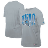 Detroit Lions New Era Combine Authentic Helmet T-Shirt Silver - NFL