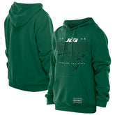 New York Jets New Era Combine Authentic Local State Throwback Hoodie Green - NFL