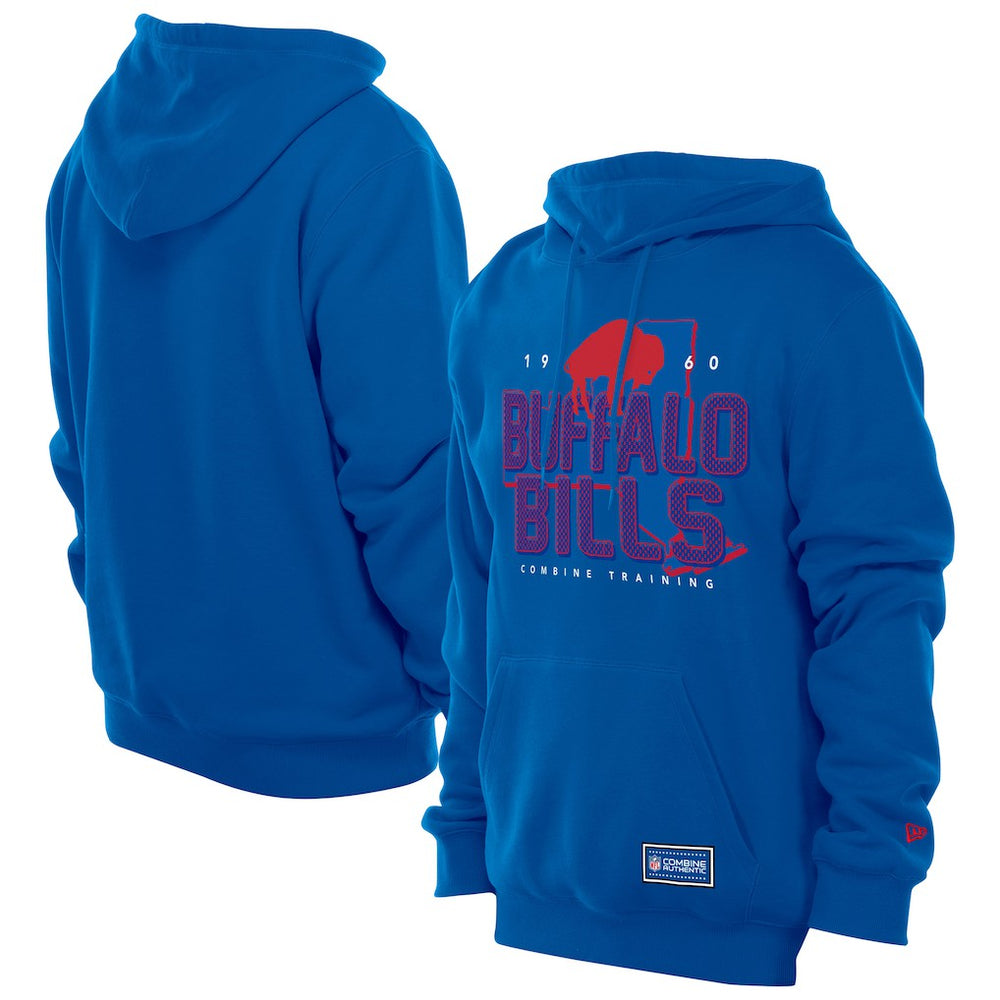 Buffalo Bills New Era Combine Authentic Local State Throwback Hoodie Royal - NFL
