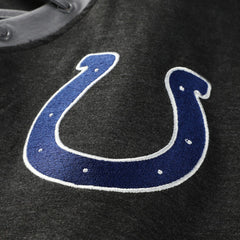 Indianapolis Colts New Era Women's Plus Size Throwback Lace-Up Long Sleeve T-Shirt Black - NFL
