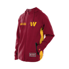 Washington Commanders New Era Combine Authentic Raglan Scuba Full-Zip Hoodie Burgundy - NFL