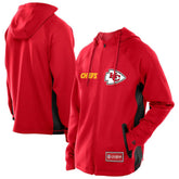 Kansas City Chiefs New Era Combine Authentic Raglan Scuba Full-Zip Hoodie Red - NFL