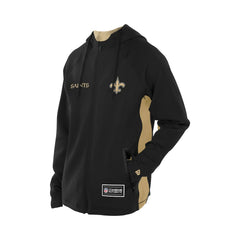 New Orleans Saints New Era Combine Authentic Raglan Scuba Full-Zip Hoodie Black - NFL