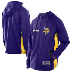 Minnesota Vikings New Era Combine Authentic Raglan Scuba Full-Zip Hoodie Purple - NFL