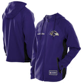 Baltimore Ravens New Era Combine Authentic Raglan Scuba Full-Zip Hoodie Purple - NFL