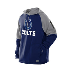 Indianapolis Colts New Era Combine Authentic Color Block Raglan Pullover Hoodie Royal - NFL