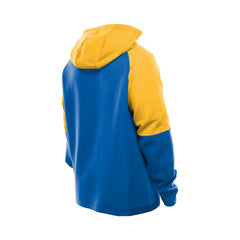 Los Angeles Rams New Era Combine Authentic Color Block Raglan Pullover Hoodie Royal - NFL