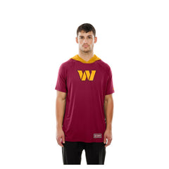 Washington Commanders New Era Combine Authentic Hooded Raglan Short-Sleeve T-Shirt Scarlet - NFL