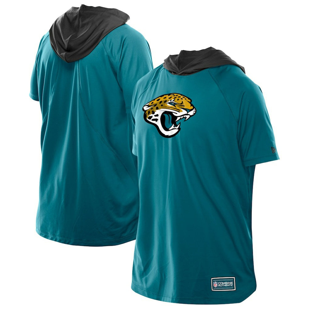Jacksonville Jaguars New Era Combine Authentic Hooded Raglan Short-Sleeve T-Shirt Teal - NFL