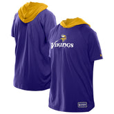 Minnesota Vikings New Era Combine Authentic Hooded Raglan Short-Sleeve T-Shirt Purple - NFL