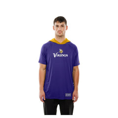 Minnesota Vikings New Era Combine Authentic Hooded Raglan Short-Sleeve T-Shirt Purple - NFL