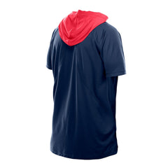 New England Patriots New Era Combine Authentic Hooded Raglan Short-Sleeve T-Shirt Navy - NFL