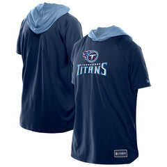 Tennessee Titans New Era Combine Authentic Hooded Raglan Short-Sleeve T-Shirt Navy - NFL