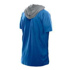 Detroit Lions New Era Combine Authentic Hooded Raglan Short-Sleeve T-Shirt Blue - NFL