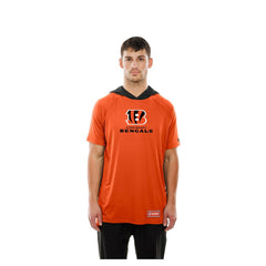 Cincinnati Bengals New Era Combine Authentic Hooded Raglan Short-Sleeve T-Shirt Orange - NFL