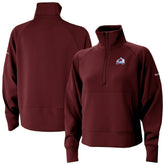 Colorado Avalanche - Columbia Women's Wickhams Hills Raglan Omni-Wick Half-Zip Pullover Maroon
