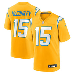 Ladd McConkey Los Angeles Chargers Alternate Charger Power Game Player Jersey Gold - Nike