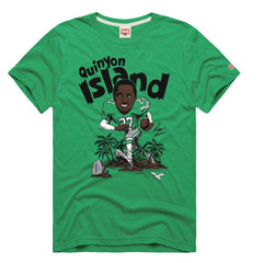 Quinyon Mitchell Philadelphia Eagles Homage Unisex Caricature Player Tri-Blend T-Shirt Kelly Green - NFL
