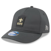 New Orleans Saints New Era 2025 Sideline Cold Weather Retro Crown 59FIFTY Fitted Hat Charcoal - NFL