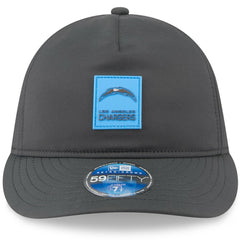 Los Angeles Chargers New Era 2025 Sideline Cold Weather Retro Crown 59FIFTY Fitted Hat Charcoal - NFL