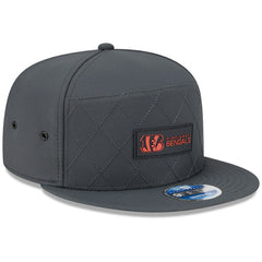 Cincinnati Bengals New Era 2025 Sideline Cold Weather Split Panel 9FIFTY Snapback Hat Charcoal - NFL