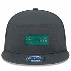 New York Jets New Era 2025 Sideline Cold Weather Split Panel 9FIFTY Snapback Hat Charcoal - NFL