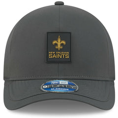 New Orleans Saints New Era 2025 Sideline Cold Weather 9FORTY M-Crown Adjustable Hat Charcoal - NFL