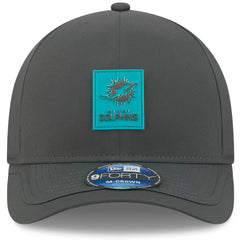 Miami Dolphins New Era 2025 Sideline Cold Weather 9FORTY M-Crown Adjustable Hat Charcoal - NFL