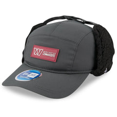 Washington Commanders New Era 2025 Sideline Cold Weather Runner Dog Ear Adjustable Hat Charcoal - NFL