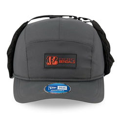Cincinnati Bengals New Era 2025 Sideline Cold Weather Runner Dog Ear Adjustable Hat Charcoal - NFL