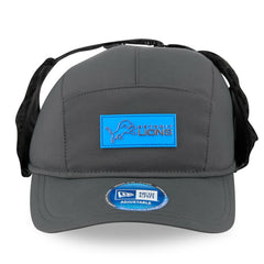 Detroit Lions New Era 2025 Sideline Cold Weather Runner Dog Ear Adjustable Hat Charcoal - NFL